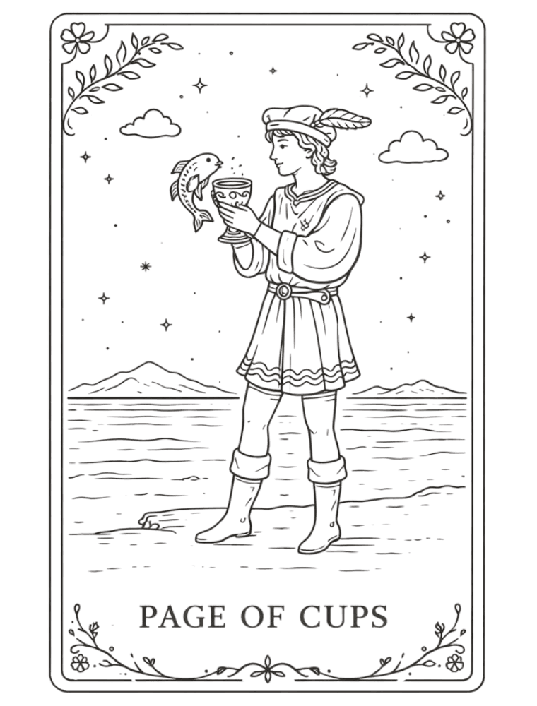Page of Cups tarot card