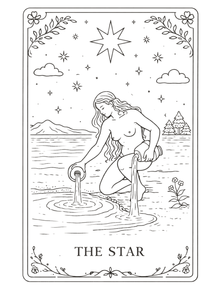 The Star tarot card